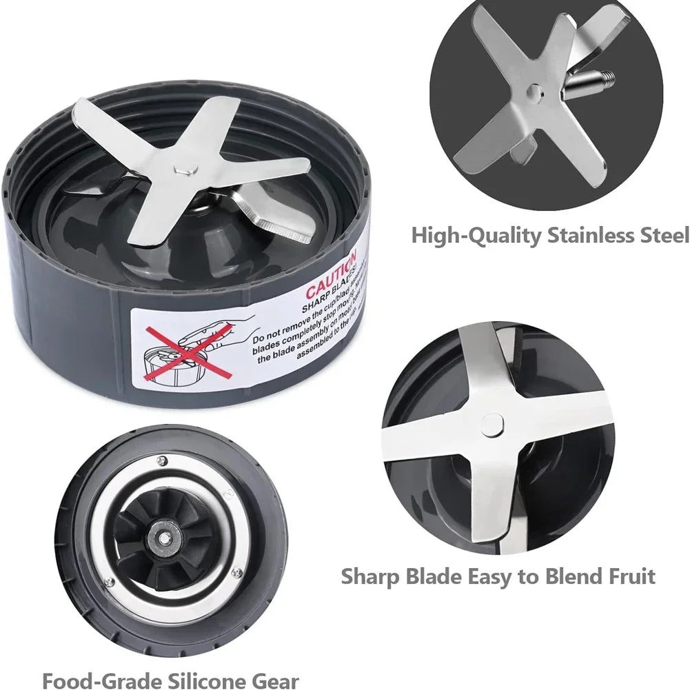 1Pc Stainless Steel Extractor Blade Fit for Nutribullet 600W / Pro 900W Extctor Blade Series for Nutribullet Blender Blade