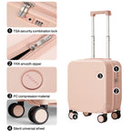MIXI Small Travel Case with TSA Lock & Spinner Wheels