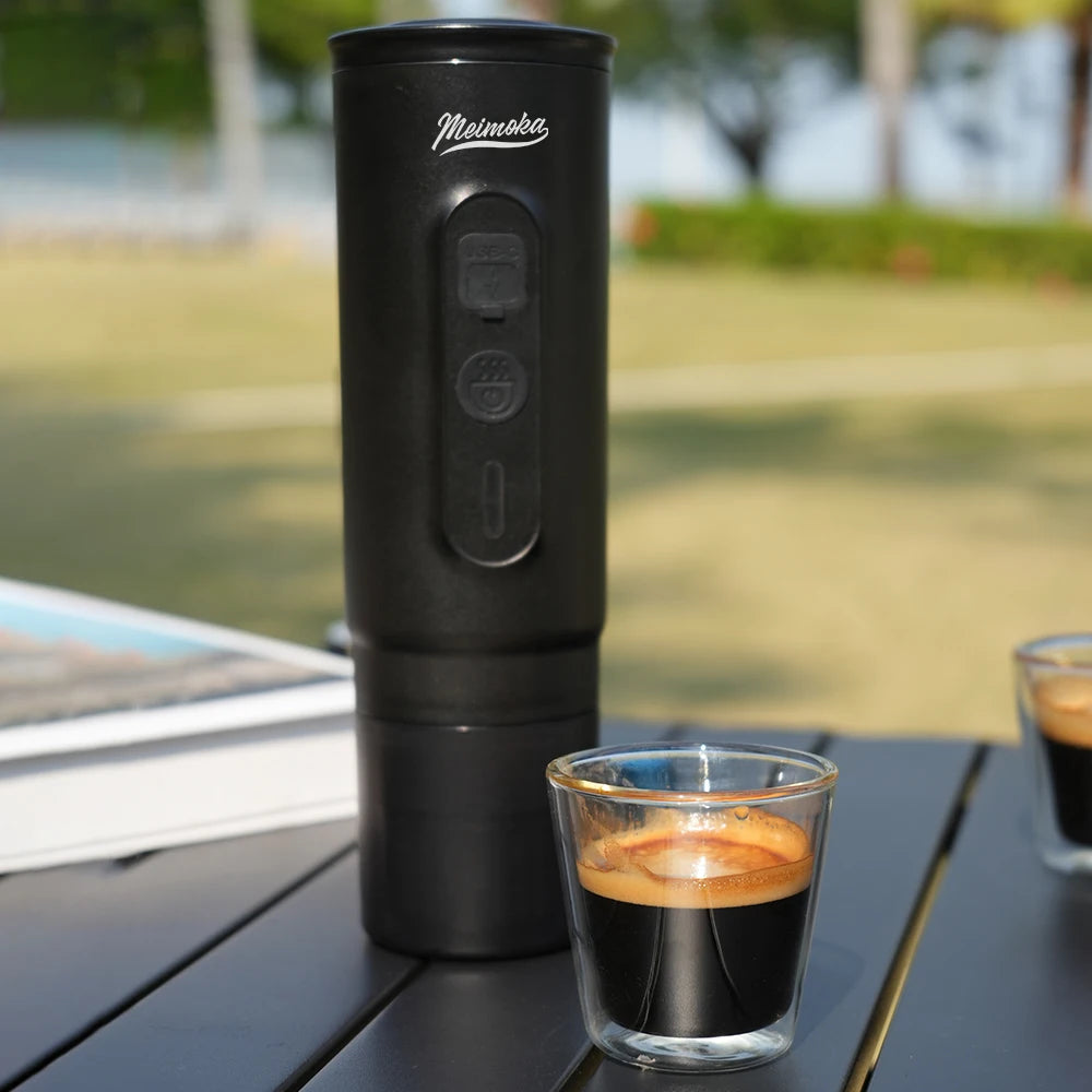 MEIMOKA Portable Coffee Machine Espresso Maker for Outdoor 20 Bar Pressure Wireless Heating USB Charging