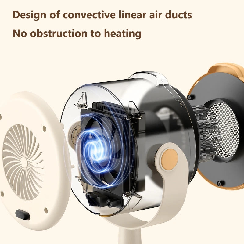Midea Fast Heating Heater Desktop Portable Energy Saving Mini Electric Warmer Winter Gift For Office Desk Dorm Home Appliance