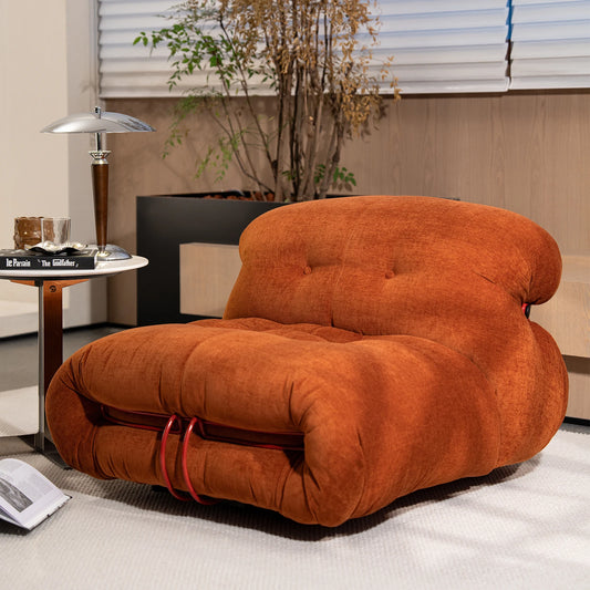 Modern Lazy Floor Couch - Mid Century Fireside Chair Sofa for Living Room & Cafe | AlluCanFind