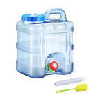 5.5/7.5/10/15L Camping Car Water Container PC with Faucet Water Storage Tank No Leakage Water Storage Bucket for Picnic Travel