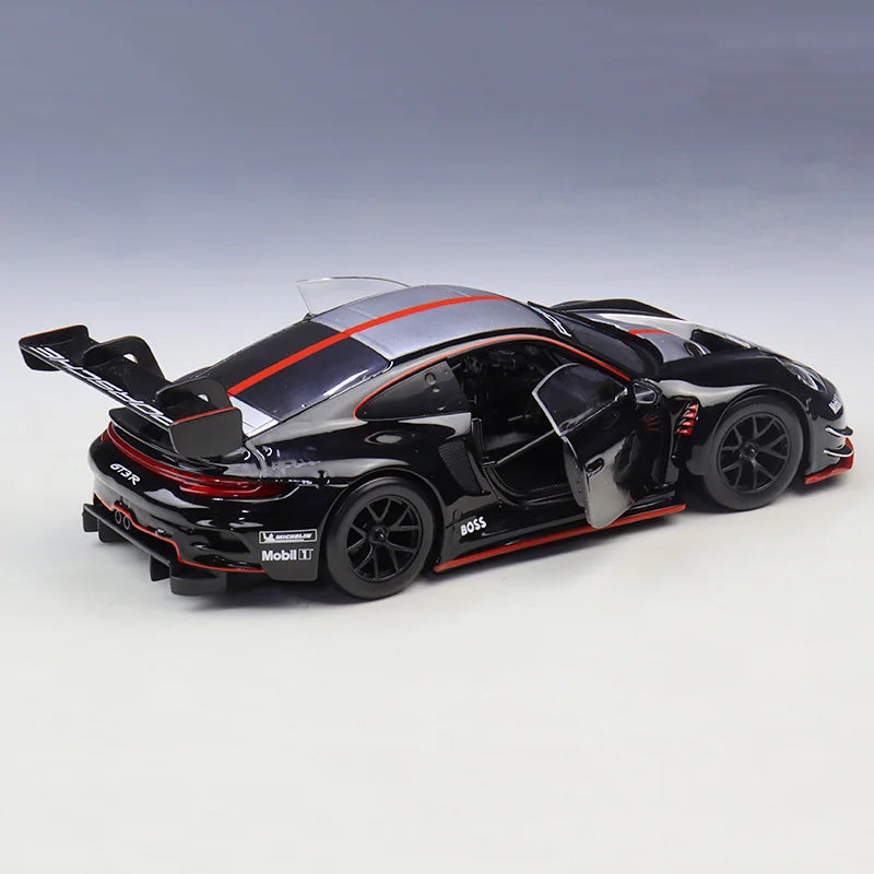 Bburago 1:24 Porsche 911 GT3 R Alloy Sports Car Model Diecast Metal Toy Track Racing Car Vehicle Model High Simulation Kids Gift