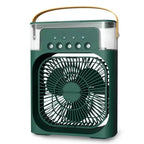 Portable Humidifier Fan 3 in 1 Air Conditioners USB Electric Fan LED N