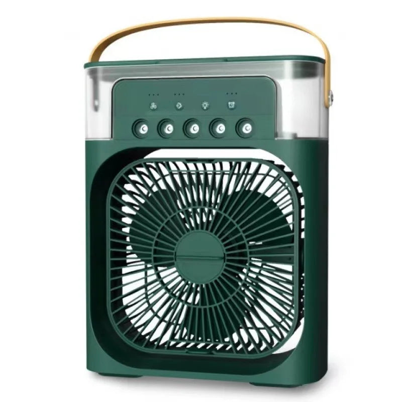 Portable Humidifier Fan 3 in 1 Air Conditioners USB Electric Fan LED N