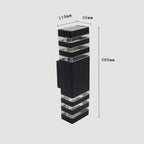 E27/GU10 Outdoor Lights Lighting Wall Light Waterproof Up Down Aluminum Garden Light Double Head Wall Lamp Corridor Lighting