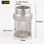 304 Stainless Steel Male Thread Mesh Cover Aquarium Fish Tank Water Pump Inlet Filter Screen Garden Irrigation Pump Hose Filters