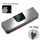 Electric Vacuum Sealer Machine Dry/Wet Food Packaging Seal To Keep Fresh Touch Buttons Digital Display Detachable Cleaning