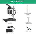 Mini Bench Drill Press Stand Variable Speed Portable Electric Benchtop Drilling Machine Precise Drill Workbench
