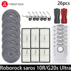 Roborock Saros 10R/G20S Ultra  Accessories Brush Hepa Filter Mop Cloth Dust Bag Spare Parts