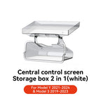 YZ Hidden Screen Storage Box For Tesla Model 3 Y Highland Juniper 2021-2025 Magnetic Magsafe Hidden Large Space Storage Box