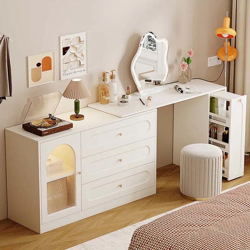 Minimal Bedroom Dresser Drawers Green Desings Modern Wooden Dressing Table Makeup Mirror Women Comoda Pra Quarto Salon Furniture