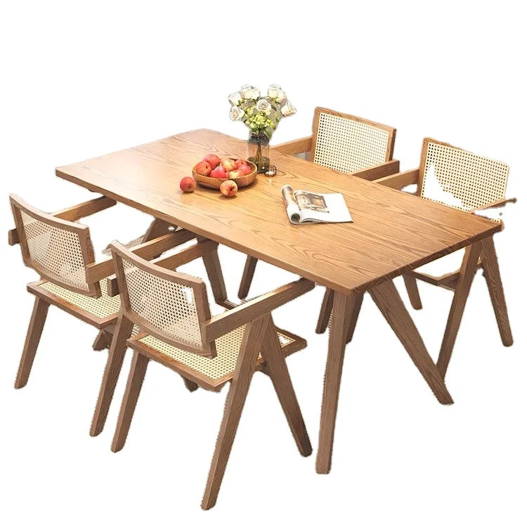 Best Selling restaurant furniture Coffee Shop kitchen wooden restaurant home dining table with chairs set