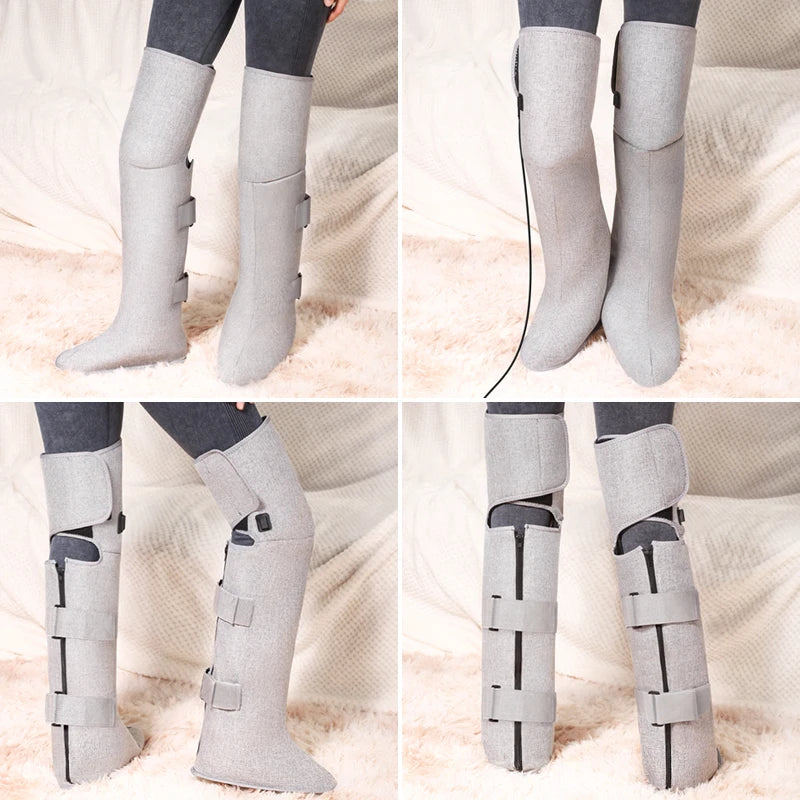 Portable Red Light Heating Long Leg Boots  Leg Vibration Massage Relieves Joint Rheumatic Pain Numbness Chronic Cold LegSyndrome