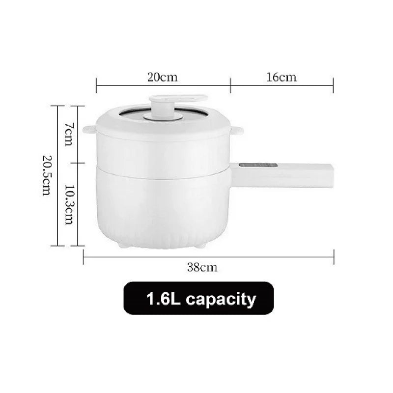 220V Multifunctional Electric Cooker Ceramic Pot Household Low-Power Student Dormitory Rice Cooker Noodle Soup With Steamer Pot