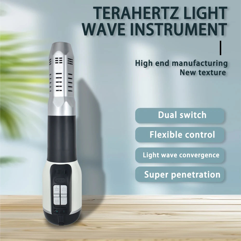 Premium 1200W DS808 Terahertz Blue Light Wave Blower Iteracare Crystal Quantum Energy Wand Electric Heating Massage Wand Blower