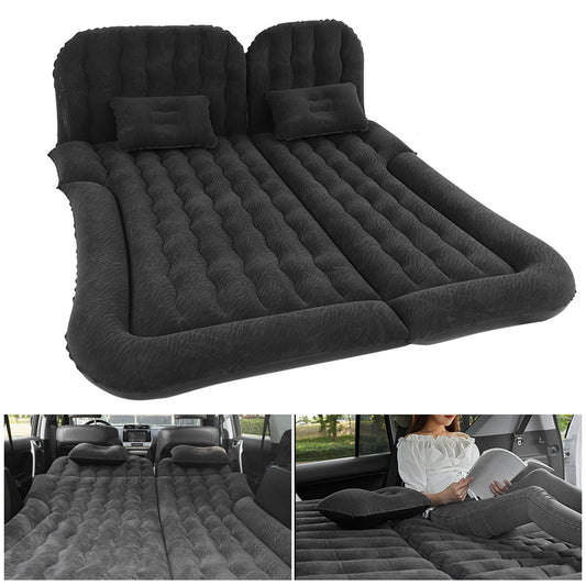 Car Travel Bed 2‑In‑1 Multifunction Inflatable Travel Mattress PVC Flo