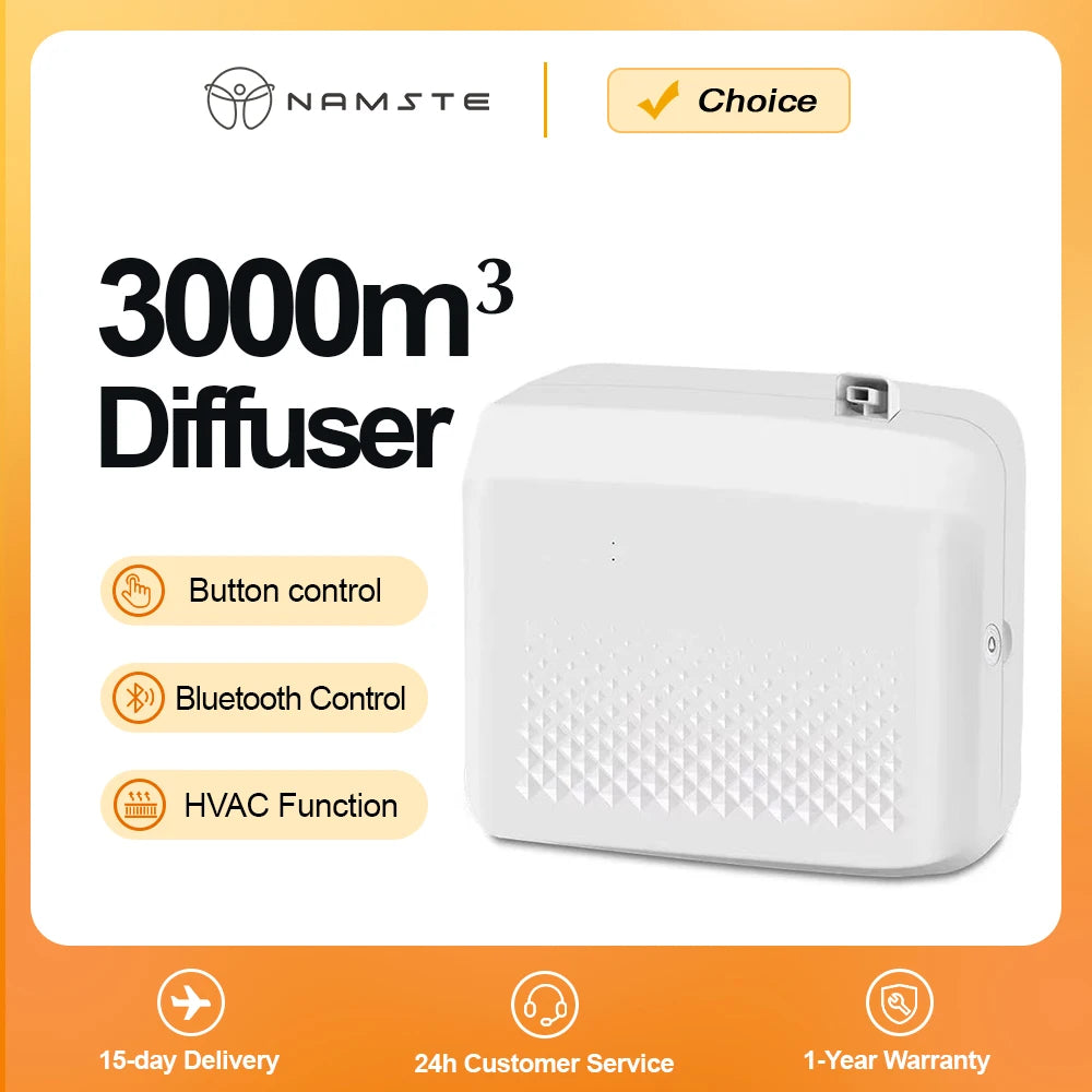 NAMSTE 3000m³ Aroma Diffuser Large Room Essential Oil Diffuser Home Ai