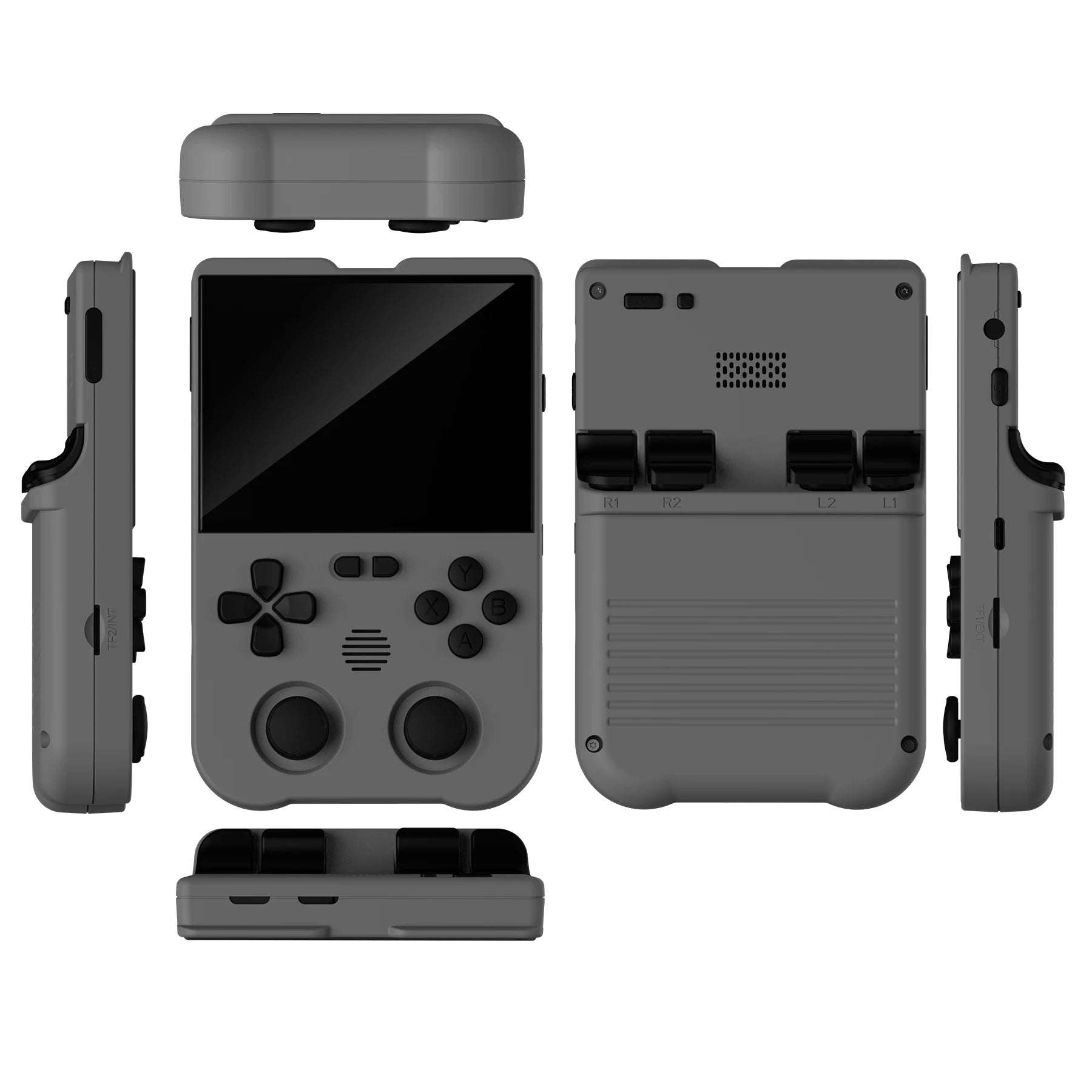 Ampown XU10 Handheld Game Console 3.5" IPS Screen 3000mAh Battery Linux System Built-in Retro Games Portable Video Game Console