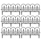 Garden Border Edging Fence 6pcs Garden Fence Panels Flexible Detachable Tree Fence Weatherproof Splicing Fence Landscape Path