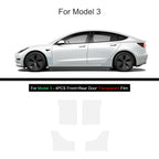 Black TPU Car Body Protective Film Invisible For Tesla Model 3/Y 2017-2025 Front Rear Door Extended Transparent Car Clothing Set
