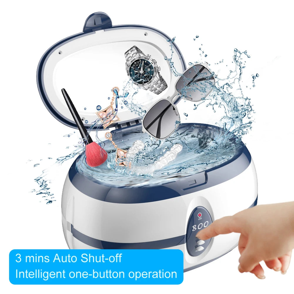 GTSONIC 600ml Ultrasonic Cleaner Bath 35W Stainless Steel Bath Ultrasound Washing for Watches Jewelry Only 220V EU Plug