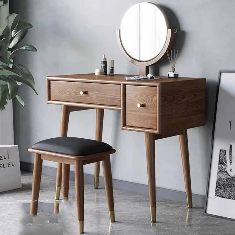 brown girl bedroom dresser eithe drawers box stool Small Hotel Dressing Table Storage Living Room Schminktisch Furniture