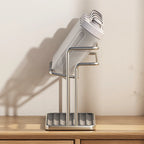 Kitchen Stainless Steel Double-layer Water Cup Rack Hanging Upside Down Teacup Storage Rack Household Tray Shelf