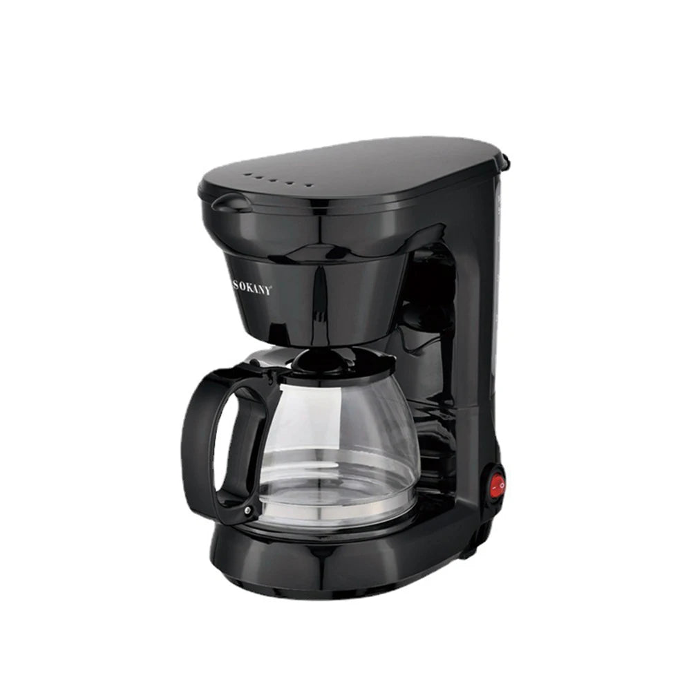Electric Drip Coffee Maker, Compact Coffee Maker with Reusable Filter, Hot Plate and Coffee Pot