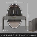 Solid wood dresser, storage cabinet, integrated bedroom, small dressing table, high-end dressing table