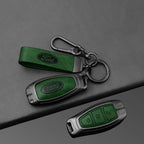 Leather Car Key Case Full Cover for Ford Focus 3 4 ST Mondeo MK3 MK4 Fiesta Fusion Kuga 2013 2014 2015 2017 Keychain Accessories