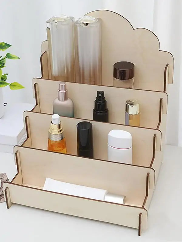 4 Tier Sturdy Wood Display Stand Sticker Display Stand Greeting Card Display Stands Card Organizers for Greeting Cards Postcards