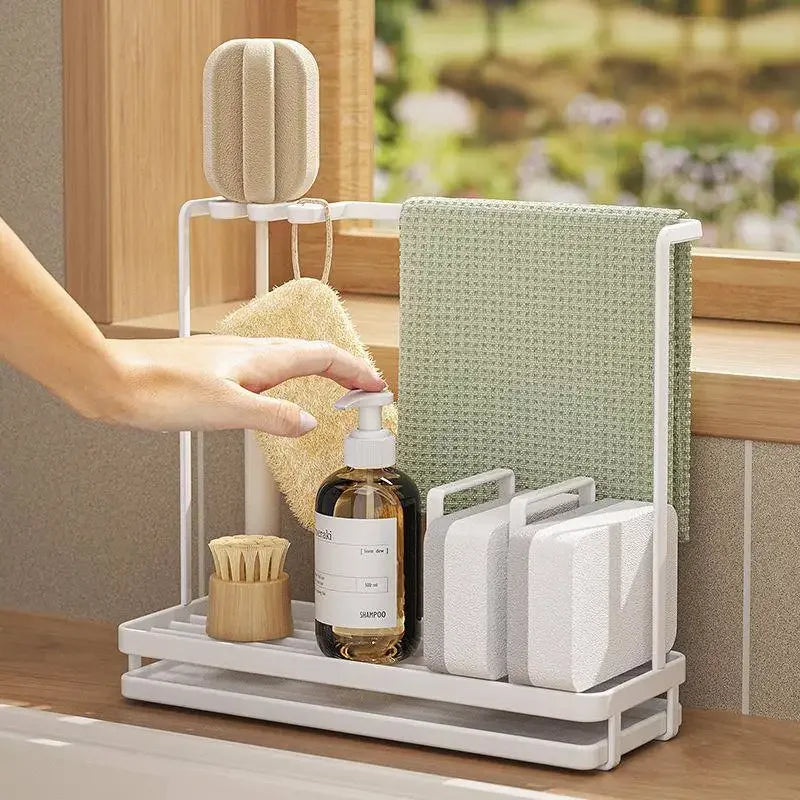 Kitchen Multi-Function Storage Ra Home Use Soap Holder Towel Holder Sink elf Organizer for Kitchen Accories Racks Organization