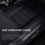 Car Seat Covers Red Full Set Luxury 2 Front Rear Seat Cover PU Leather  Winter Auto Protector Accessories ﻿