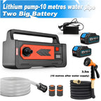 30M Mini Wireless Cordless Water Pump Durable Agricultural Irrigation Car Wash Spraying Home Vegetable Garden Battery Supplies