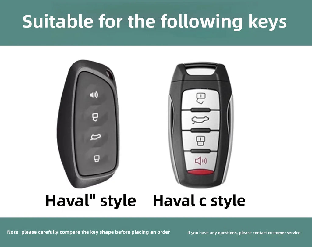 Leather Car Key Case Cover for Great Wall Haval H6 2024 H9 2024 H2 M6 Cool Dog Plus Owl Dragon MAX F7 F7X F7H H8 H3 Accessories