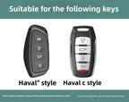 Leather Car Key Case Cover for Great Wall Haval H6 2024 H9 2024 H2 M6 Cool Dog Plus Owl Dragon MAX F7 F7X F7H H8 H3 Accessories