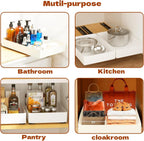 Punch-free Kitchen Pull-out Rack Pull-out Cabinet Storage Rack Under Sink Rack Pull Basket Drawer Kitchen Storage and Organizer