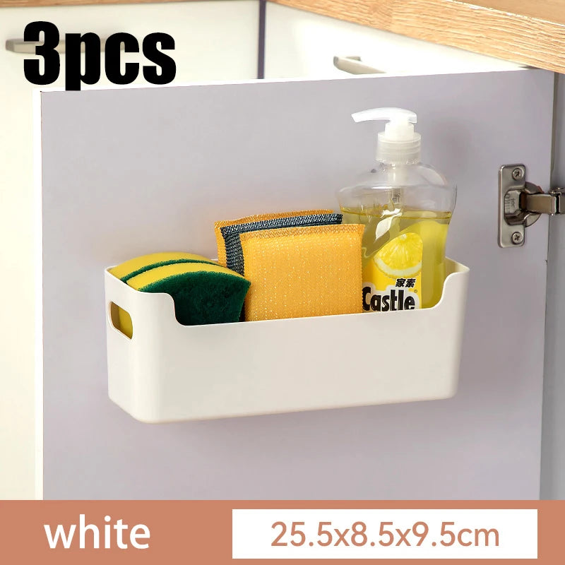Kitchen Supplies Non Perforated Cling Film Rack Inside Cabinet Wall Rack Dish Drying Rack Cabinet Door Organiser For Kitchen