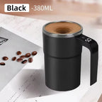 New USB Rechargeable Automatic Magnetic Cup Electric Coffee Milk Self Mixing Mug Home IP67 Waterproof Food Safe 380ML Coffee Mug