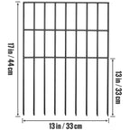SucceBuy Garden Fence No Dig Fence Animal Barrier Fence Underground Decorative Garden Fencing with 1.5 in Spike Spacing for Yard
