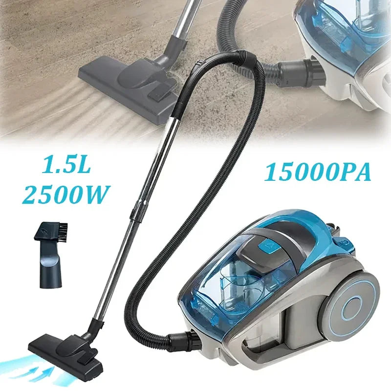 2500W Portable Vacuum Cleaner 15000PA Suction Household Multi-functional Dust Removal Mite Dry and Wet Dual Vacuum Cleaner 220V
