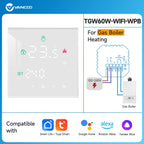 Tuya Thermostat WiFi Gas Boiler Warm Floor Heating Temperature Controller Smart Thermoregulator Work With Alice Alexa GoogleHome