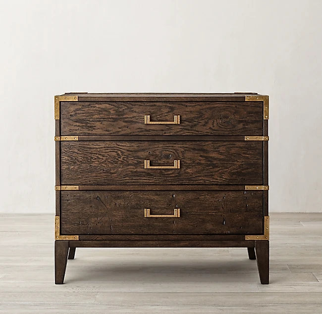 Luxury Customized Size Cabinet Bedroom Kitchen Furniture Solid Oak Wooden Nightstand Side Bedside Table Cabinet