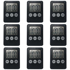 10-1PC Mini Electronic Timer Stopwatch LCD Display for Sports Exercise Baking Cooking Digital Timer Multi-Function Kitchen Timer