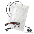 12V Universal Carbon Fiber Car Seat Heater Heat Pads 3 Level Heated Round Cushion Switch Kit Winter Warmer Seat Cover Set
