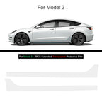 Black TPU Car Body Protective Film Invisible For Tesla Model 3/Y 2017-2025 Front Rear Door Extended Transparent Car Clothing Set