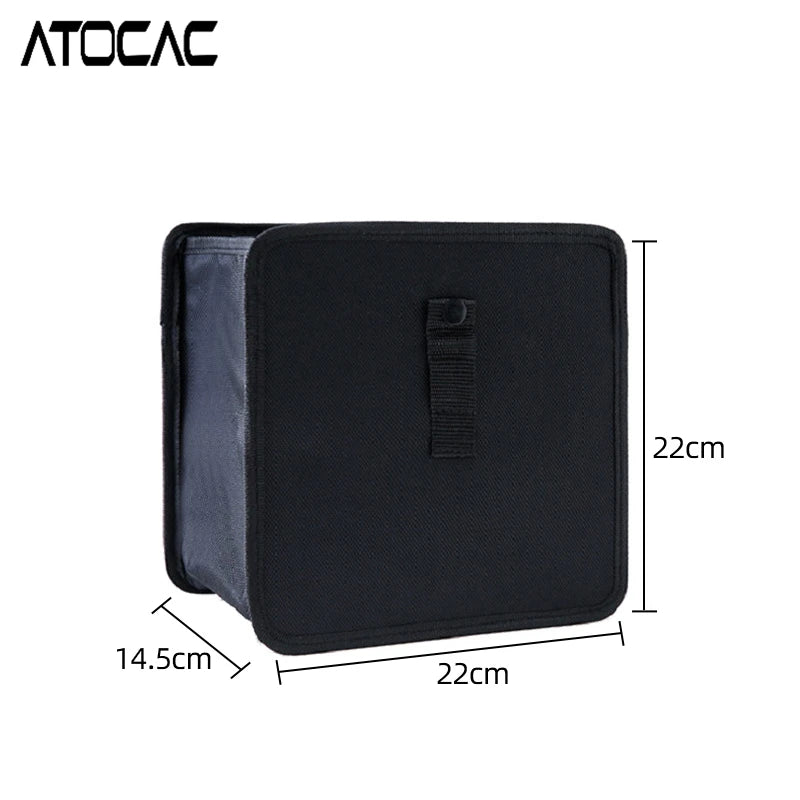 Car Hanging Trash Can Foldable Back Seat Waste Bin Leak Proof Storage Box Waterproof Oxford Vehicles Interior Garbage Organizer