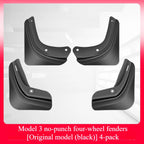 Car Wheel Mud Flaps for Tesla Model 3+ Highland Model Y Splash Guards MudFlaps Front Rear Fender New Upgrade Mudguards Protector