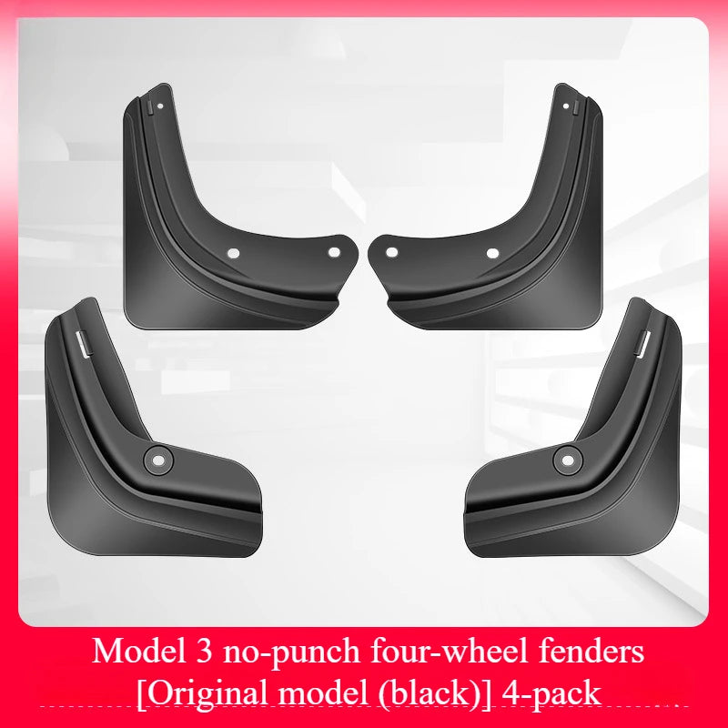 Car Wheel Mud Flaps for Tesla Model 3+ Highland Model Y Splash Guards MudFlaps Front Rear Fender New Upgrade Mudguards Protector